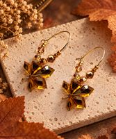 Boucles perles «  érables «